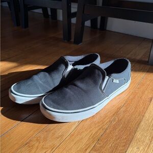 Vans Black Slip-On Canvas Sneakers